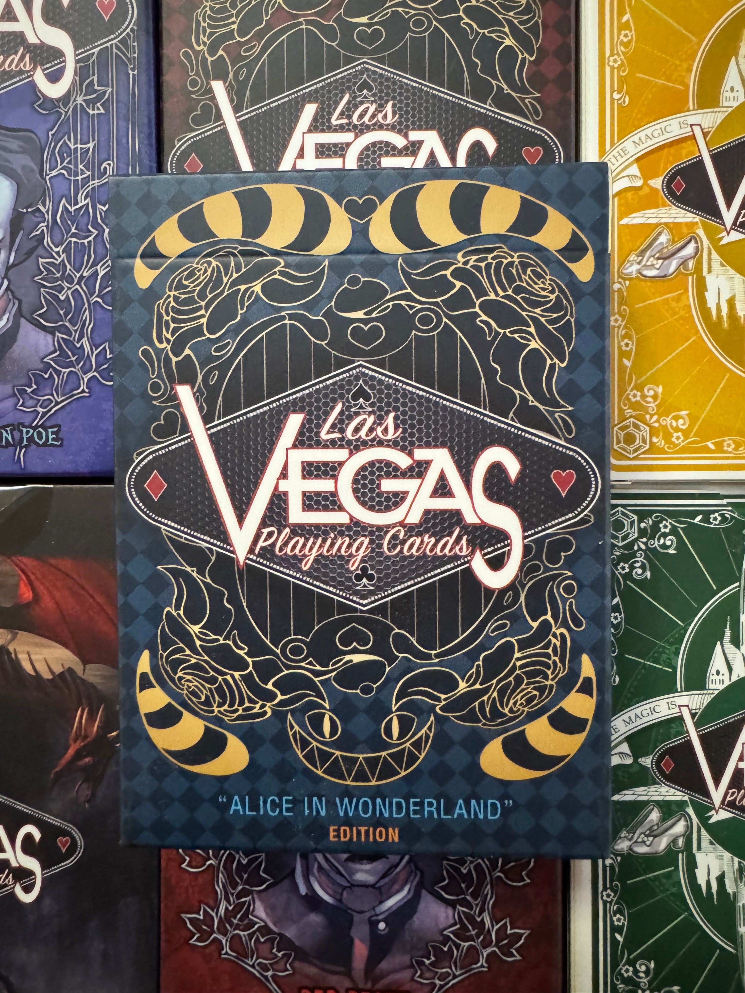 Las Vegas Playing Cards - Alice in Wonderland - Cheshire Cat Blue Deck