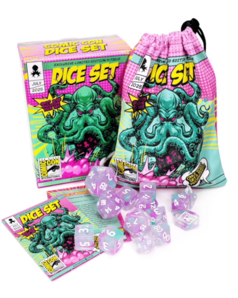 SDCC 2025 Exclusive - Kraken Dice 14 Piece Dice Set