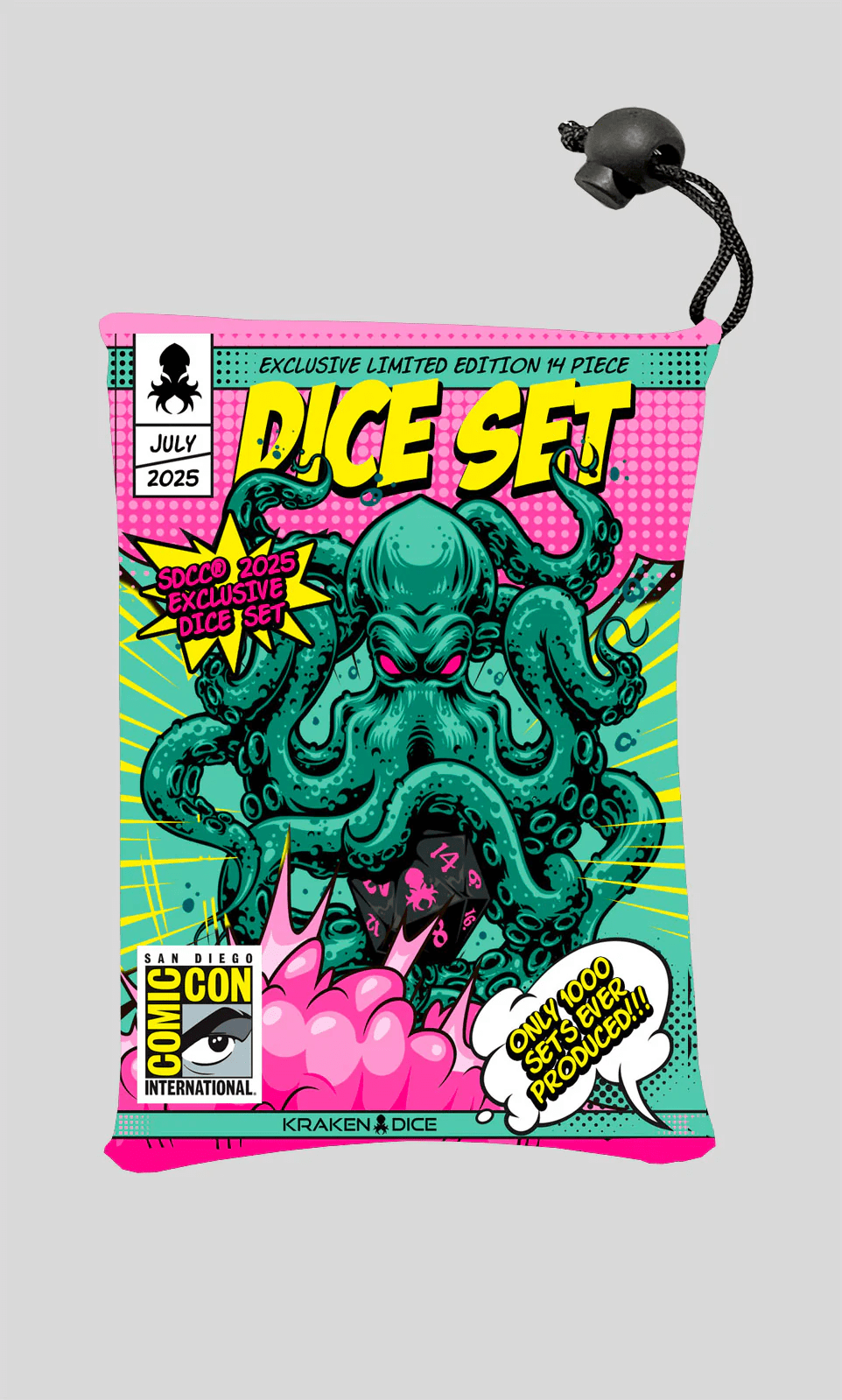 SDCC 2025 Exclusive - Kraken Dice 14 Piece Dice Set