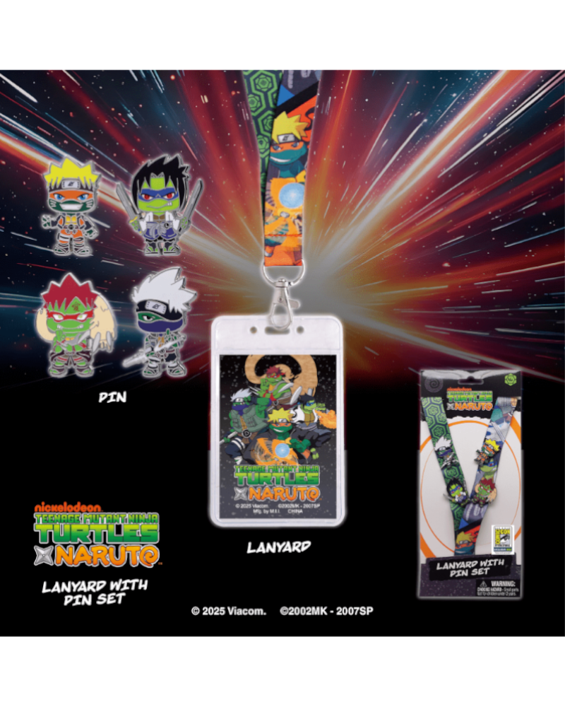SDCC 2025 Exclusive - TMNT x Naruto Lanyard Pin set