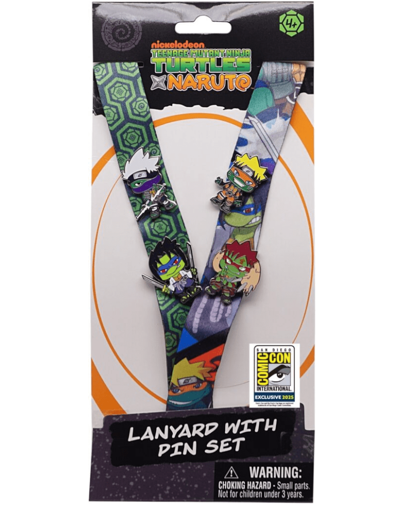 SDCC 2025 Exclusive - TMNT x Naruto Lanyard Pin set