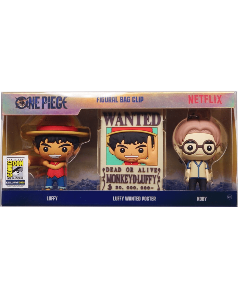 SDCC 2025 Exclusive - One Piece (Live Action) 3D Foam Bag Clip 3PC Set